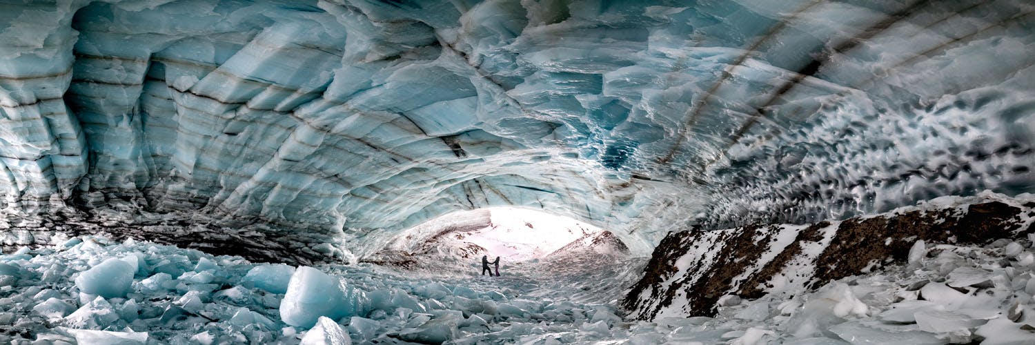 yukon - kluane ice cave