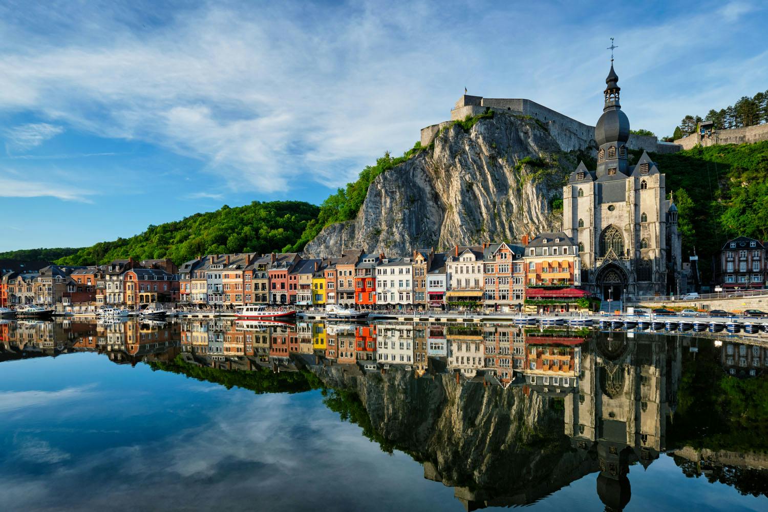 Dinant - City view on River Meuse
