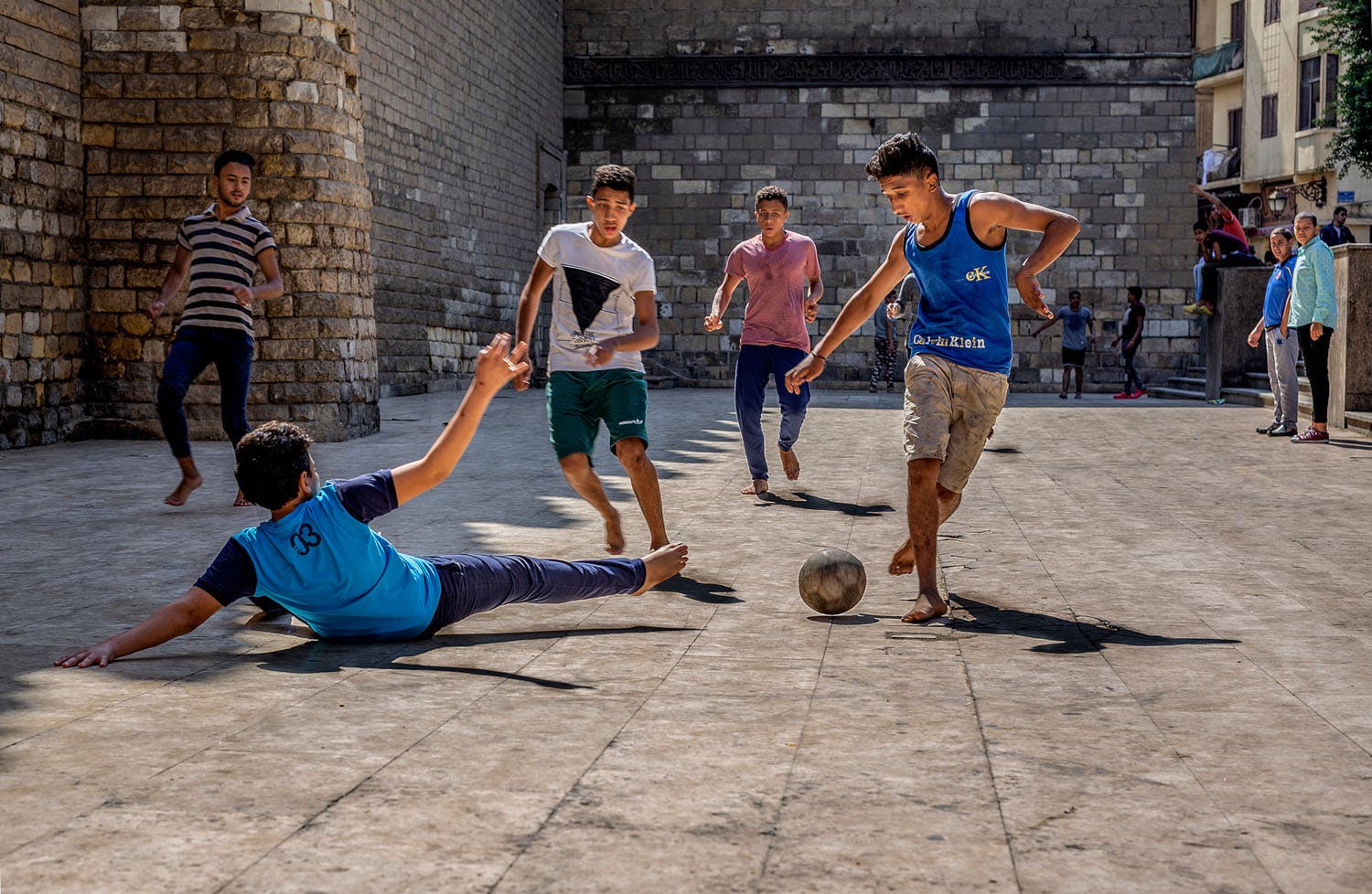 Football, a favorite activity among young people