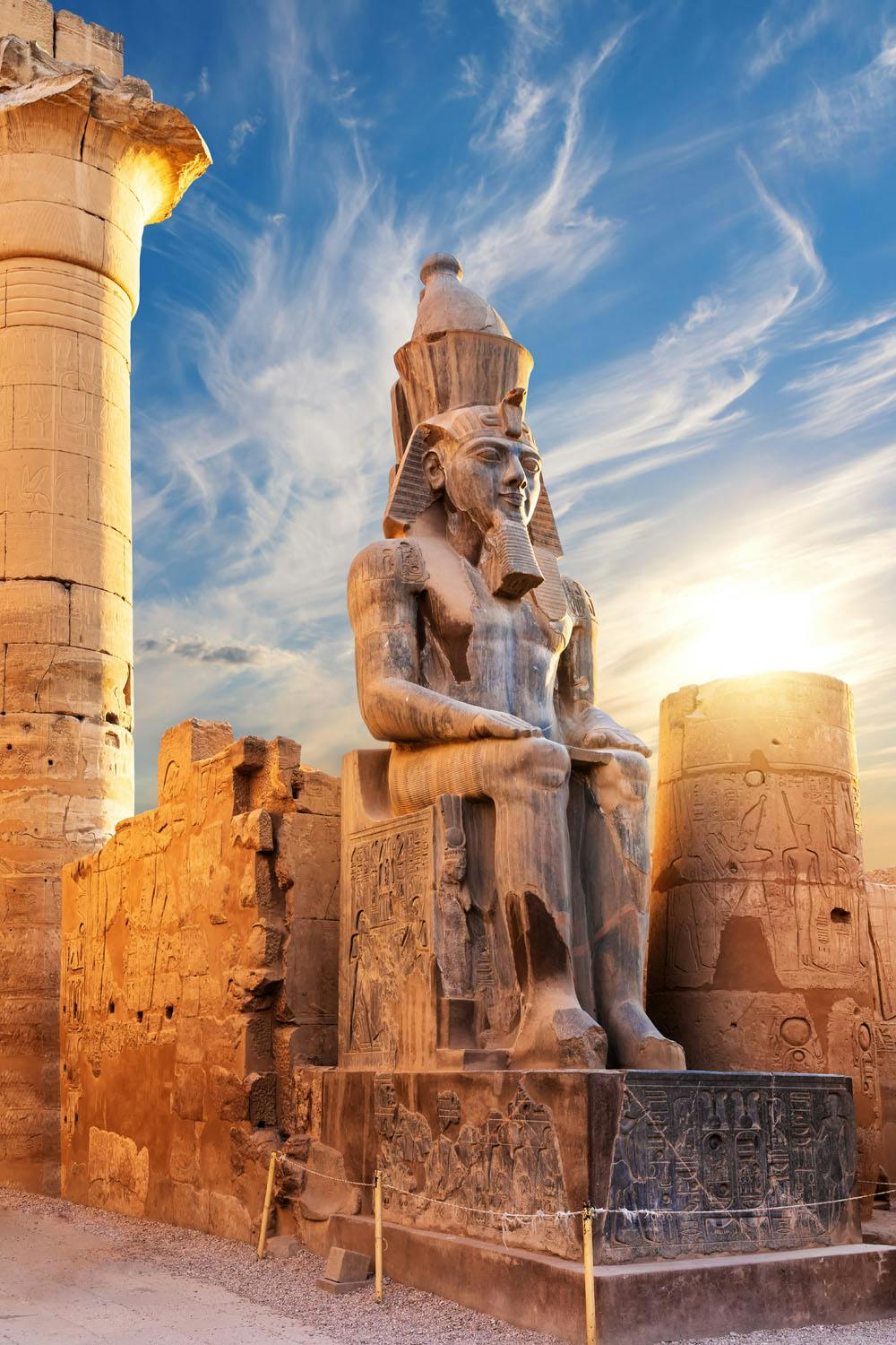 Luxor - Ramesses II statue at city temple