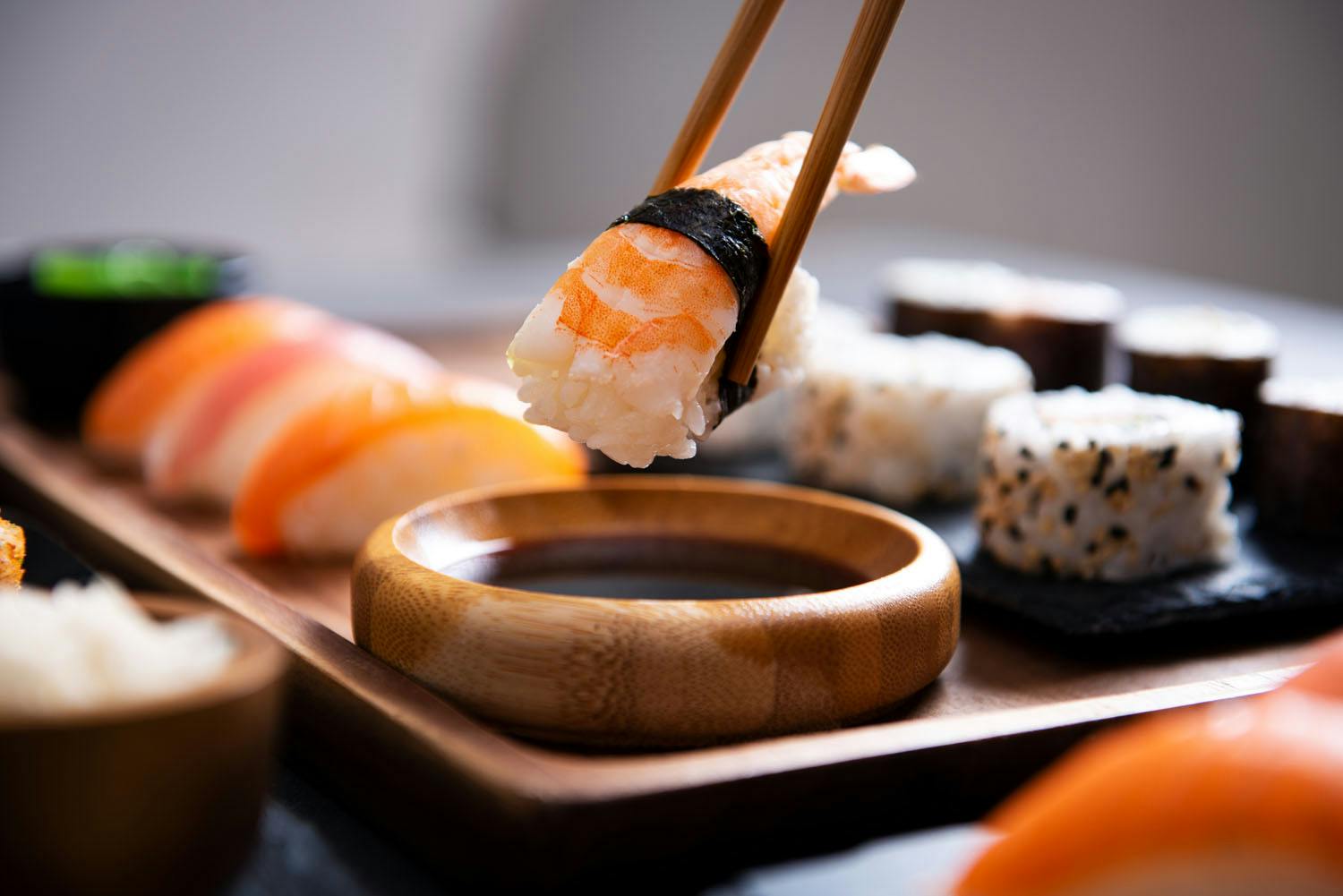 nigiri - a traditional japanese sushi